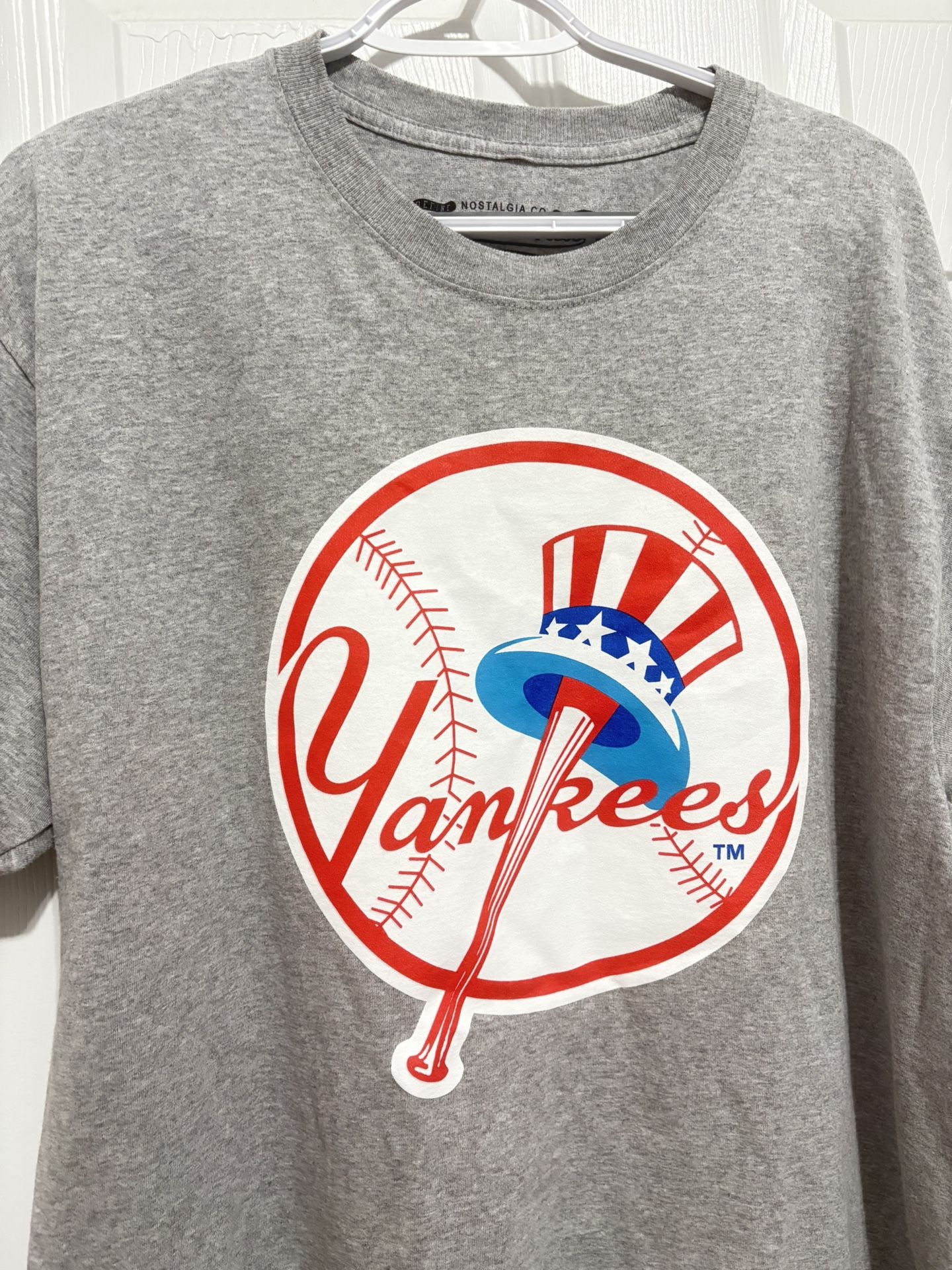 YANKEES SHIRT GRAY MEN's LARGE