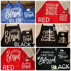Religious already made and ready to pick up apron sets (93306)