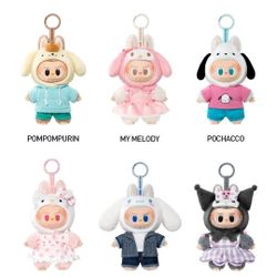 POPMART THE MONSTERS x Sanrio Characters Vinyl Plush Pendants. 
