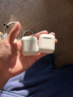 Airpod with airpods and airpod case 