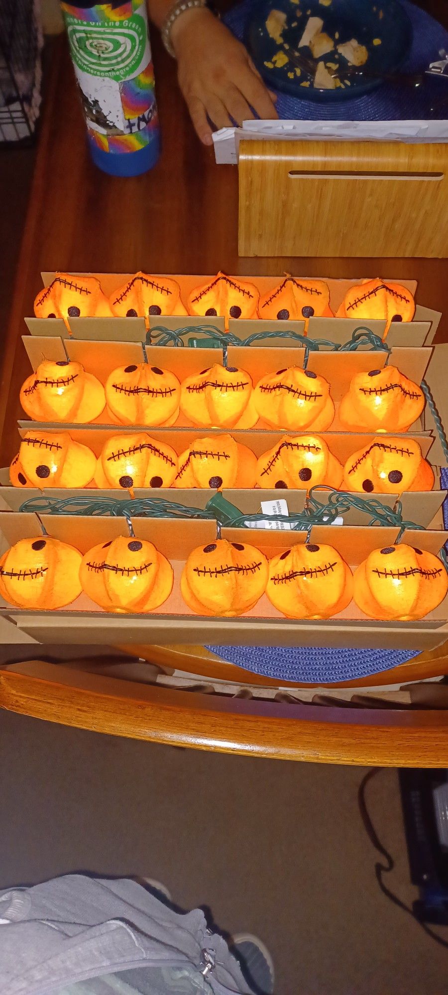 Jack O Lantern Lights Potterybarn NEW 