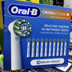 Oral-B CrossAction 10-Pack and iO Deep Clean 9-Pack Replacement Brush Heads