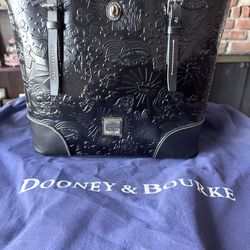 Dooney & Burke leather Disney Parks (Mickey and Minnie Mouse)  Limited Edition Dover Tote Bag