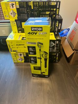 NEW Ryobi 40V HP Brushless Blower & Trimmer Combo Kit (4Ah Battery + Charger)