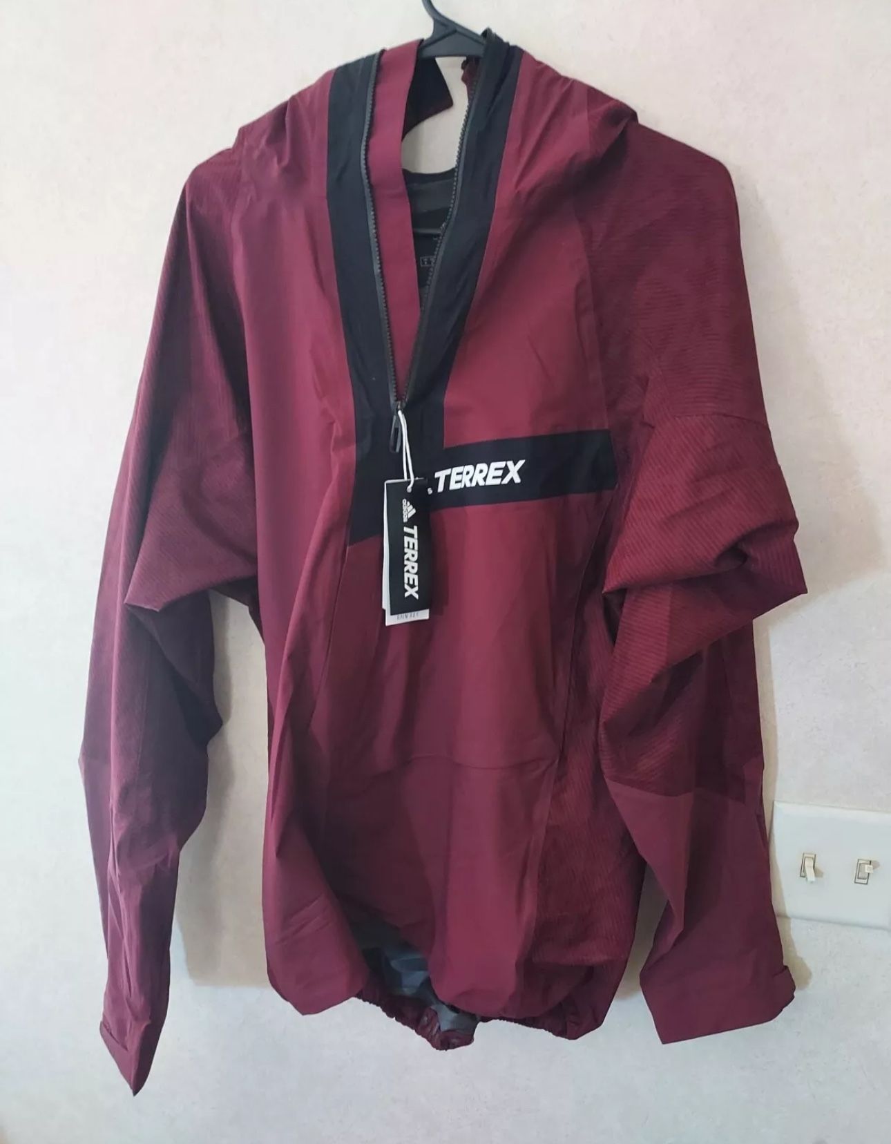 Adidas Terrex Primeknit RAIN.RDY Waterproof Rain Jacket Anorak Size Xl
