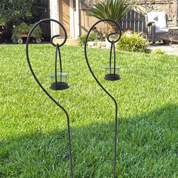 Wedding, Garden Tealite Iron Stakes (set of 2)