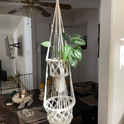 Two Tier Macrame Plant Hanger 