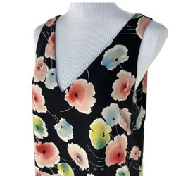 Ralph Lauren Floral Shift Dress V Neck Size 12 NWT