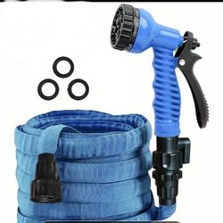 NEW 100ft  Lightweight Garden Hose with 7-Function High-Pressure Spray Gun
