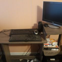 Computer Desk and Computer 