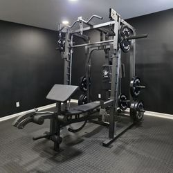 Smith Machine 2001 | Multi-Use Adj Bench | Gym Equipment | Fitness | Squat Rack | Excercise |🔴WEIGHTS AND BARBELL SOLD SEPARATELY 🔴 FREE DELIVERY 🚚