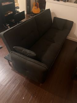 Black Fabric Futon
