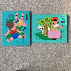 Vintage Play school Wooden Puzzles