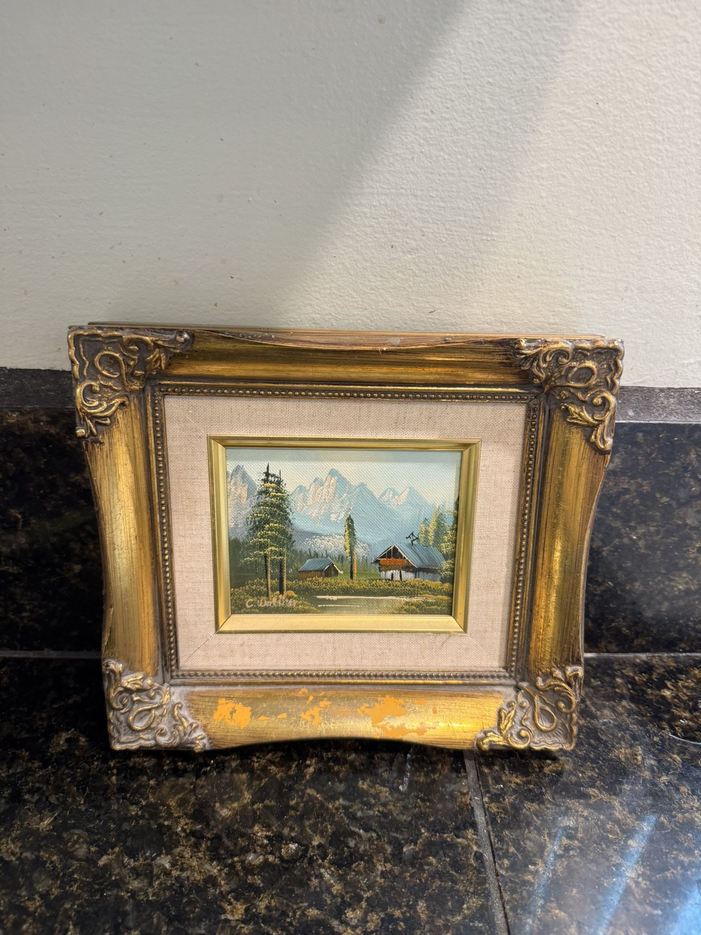 Small Painted In The Frame Country Side