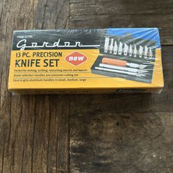 Gordon 13piece Precision Knife Set NEW Etching, Scribing, Aluminum Handles exacto knife stencil set