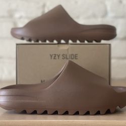 Adidas Yeezy Slide FZ5896 Flax Brown Men's Size 10 100% Authentic DS New