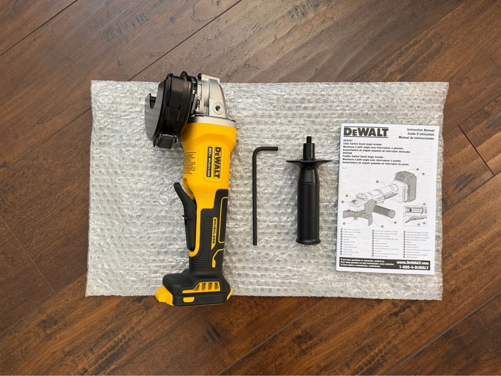 New Brushless 20V Dewalt Grinder