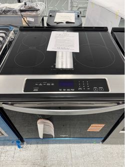 Whirlpool 30” slide in induction range with air fly