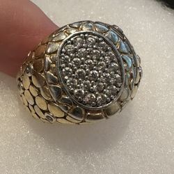 Diamond And Silver Men’s Ring 