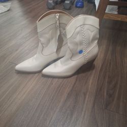 New White Target Boots 