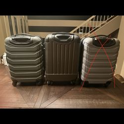 2 Hard Shell Carry-On Suitcases – Spinner Wheels Travel Luggage