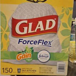 Glad Flex Gain Scent Febreeze Trash Bags 