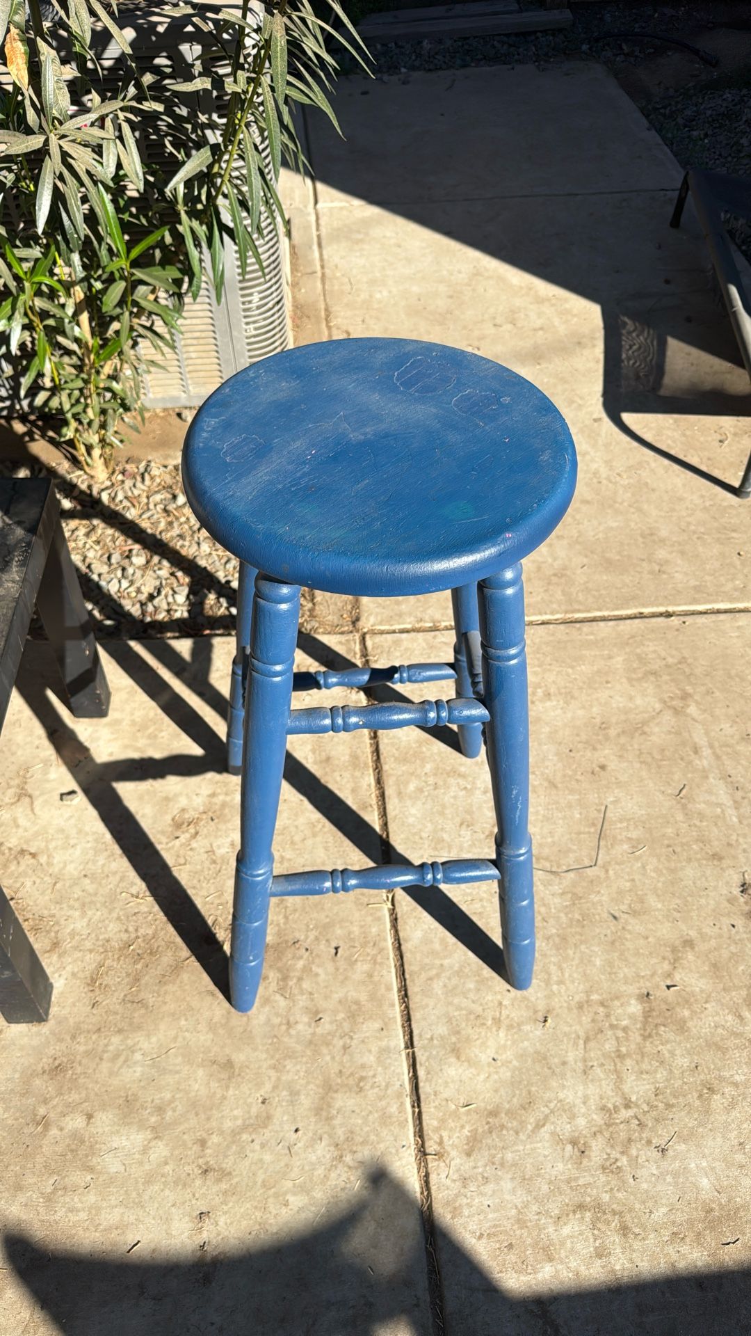 Blue Bar Stool