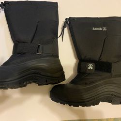 Kamik Black Winter Boots Mens US 9