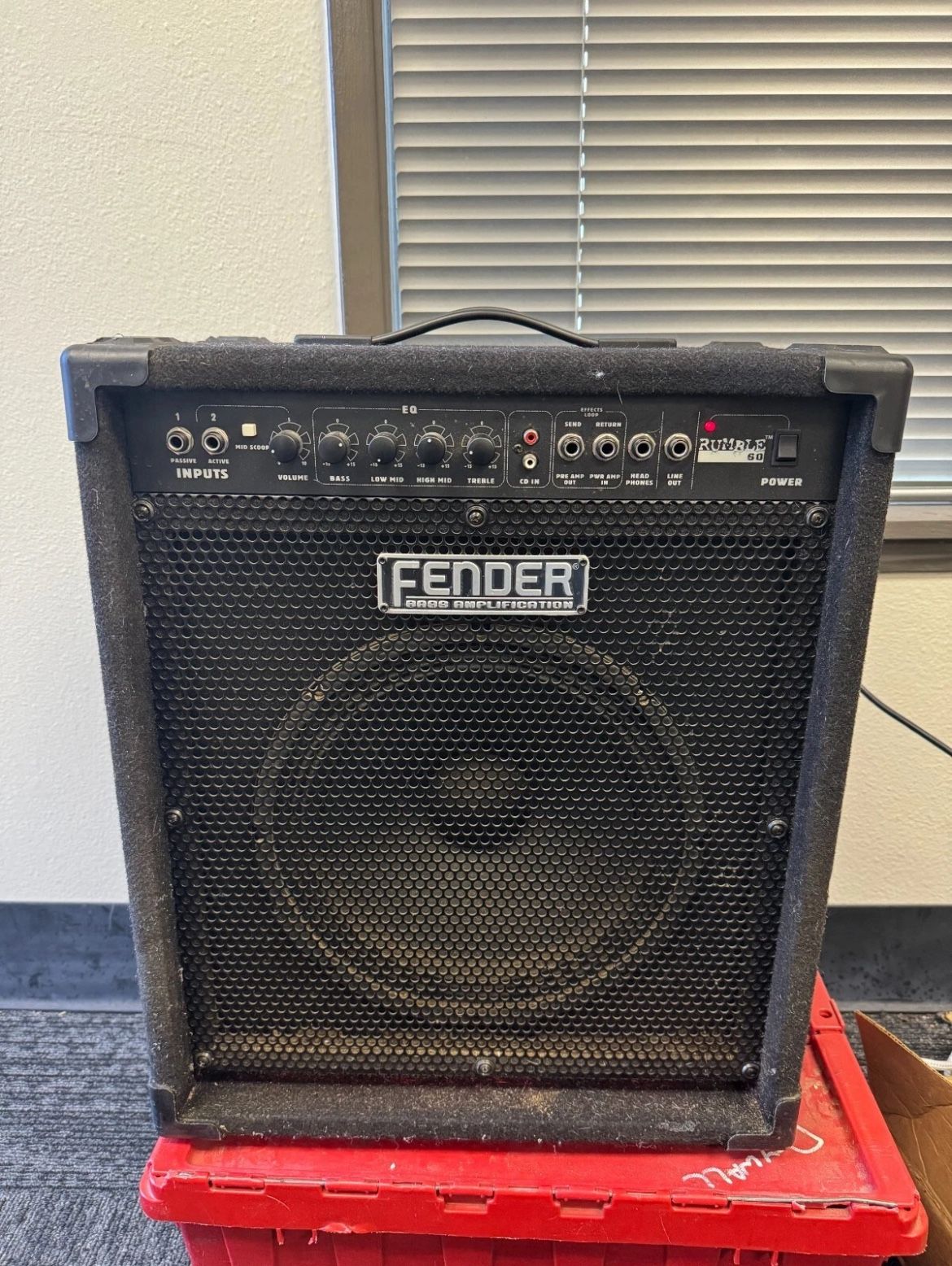 Vintage Fender Rumble 60 Bass Combo Amp – 60W 1x12 Speaker Amplifier