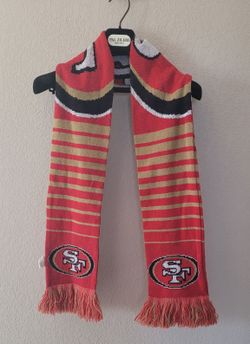San Francisco 49ers NFL Football Red Gold Knit Reversible Acrylic Scarf One Size