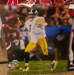 Ben Rothlisberger Signed 16 X 20 Uda
