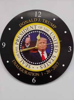 Trump Term One Inauguration commemorative Clock, January 20, 2017