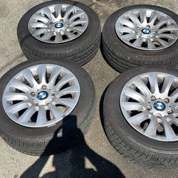 4-BMW tires and rims 16 inch 205 55R 16 tired of like brand new