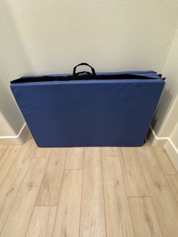 Exercise Mat - Blue Folding Fitness Mat. 86” L x 46” W x 2” D