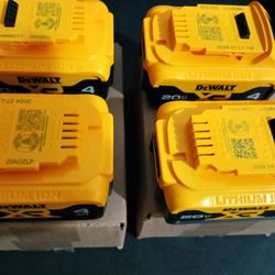 Dewalt 20 v Max 4 Lithium Battery2 pack 