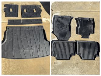 OEM Subaru Forester Floor & Cargo Mats With Backseat Protector