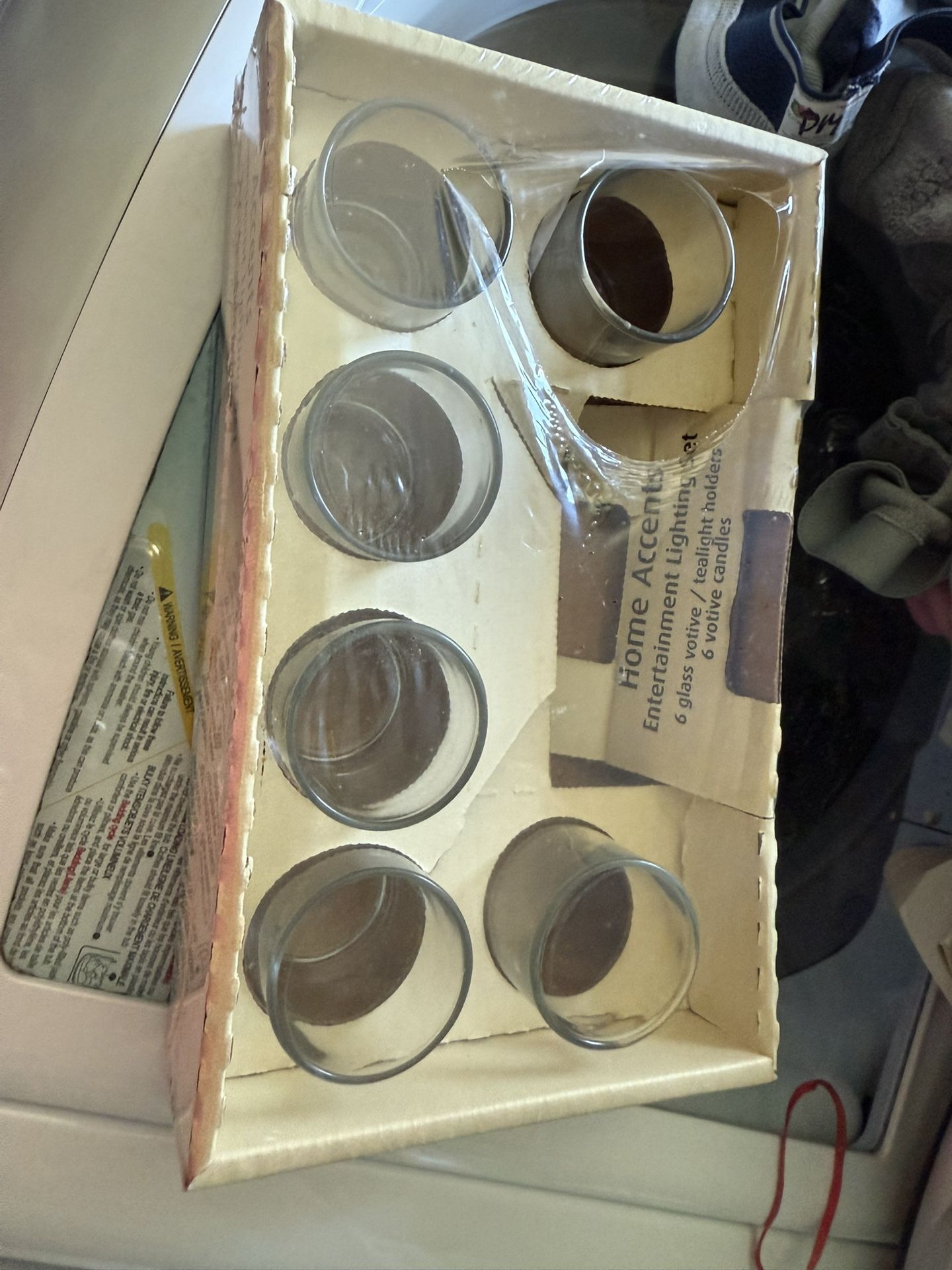 6 Votive Glass Cups