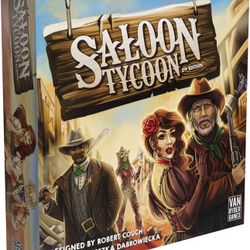 Saloon Tycoon - New (Sealed) – A Board Game 2-4 Players – for Family 40-80 Minutes of Gameplay  – Kids and Adult