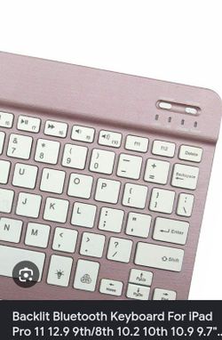 Backlit Bluetooth keyboard