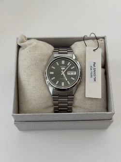 Seiko 5 Watch Black Dial Stainless Steel Automatic SNXS79K, 37mm