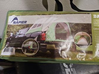 Truck tent & air mattress with auto pump.