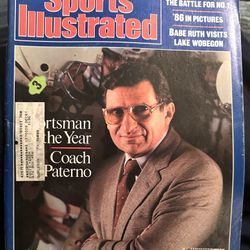 Sports Illustrated December 22 ,29, 1986 Sportsman Of The Year Coach Paterno