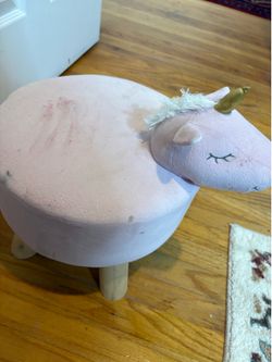 Unicorn kids stool