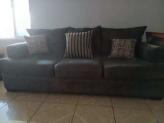 Sofa cama de color gris