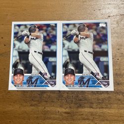 2023 TOPPS LOT OF 2 JJ BLEDAY ROOKIE CARDS