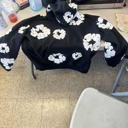 Black / White Denim Tear Hoodie