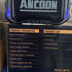 ANCOON S01 Wireless Speaker Bluetooth 5.3 RGB LED