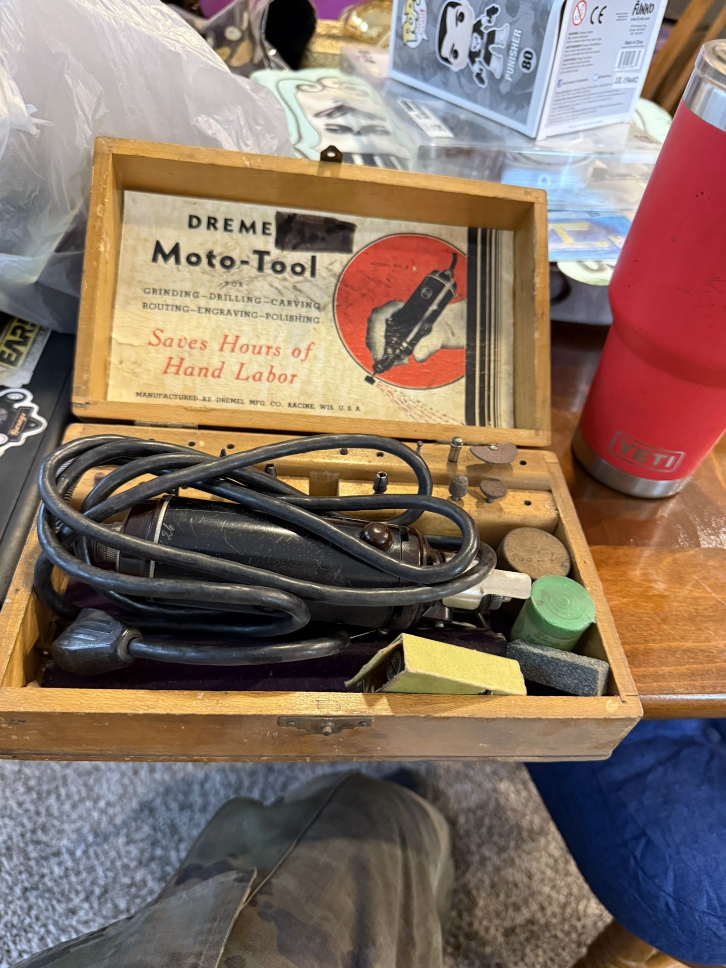 Antique Dremel Moto tool & case. 