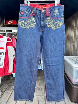 Vintage Coogi Dark Wash Embroidered Denim Jeans
