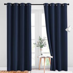 Navy Blackout Curtains